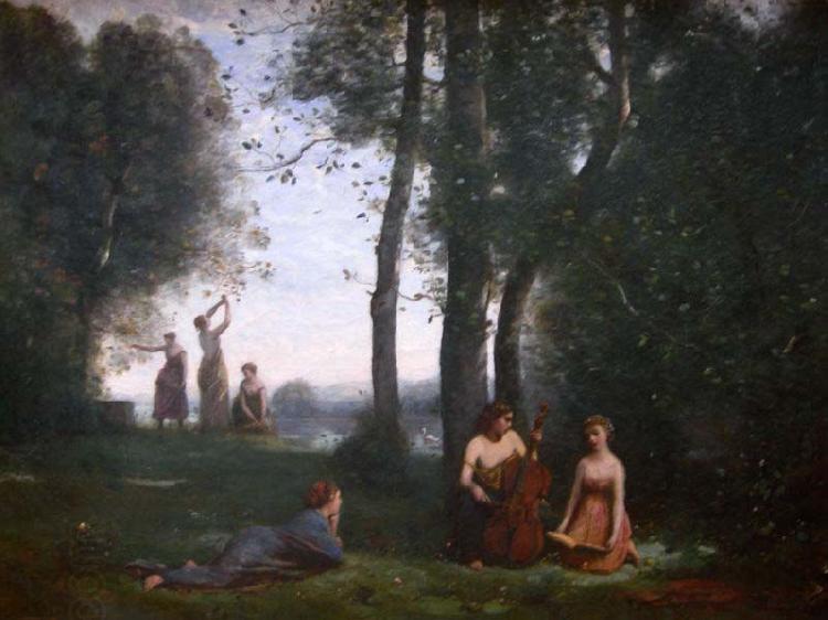 Jean-Baptiste Camille Corot Le concert champetre China oil painting art